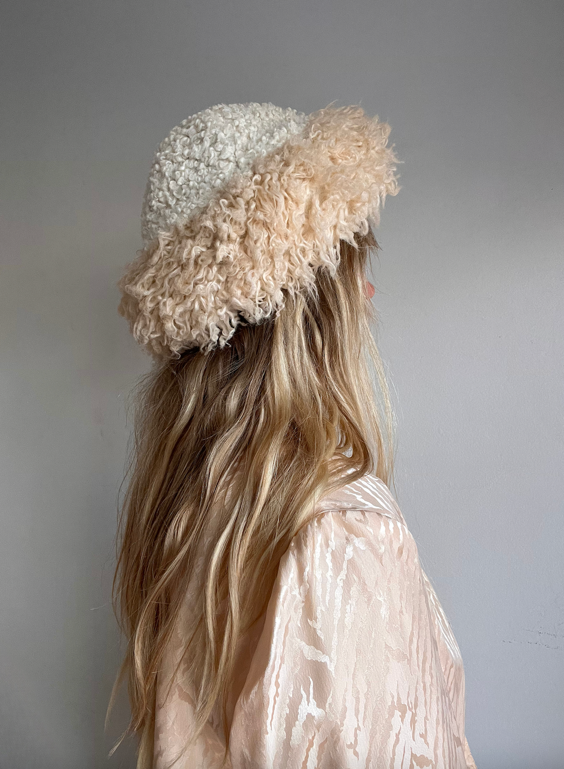 Faux Mongolian fur hat