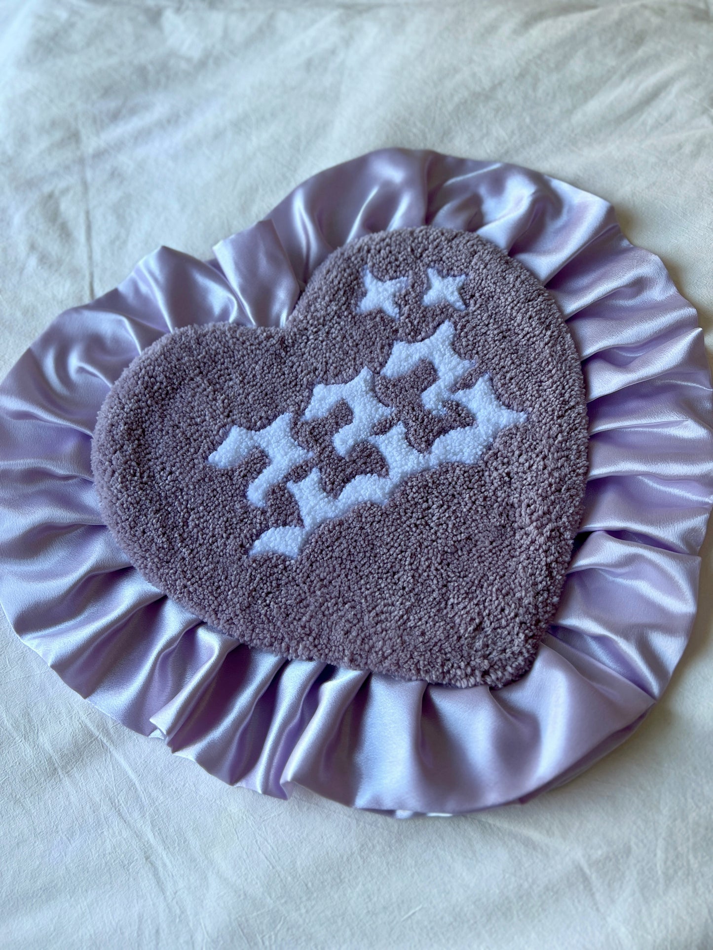Custom angel number heart rug